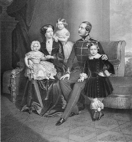 Georges V de Hanovre et Marie-Alexandrine de Saxe-Altenbourg et leurs enfants